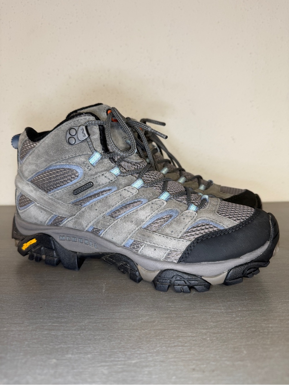 Merrell Moab 2 Mid WIP Women’s Hiking Boots Gray/Teal US 9.5 Medium J06054